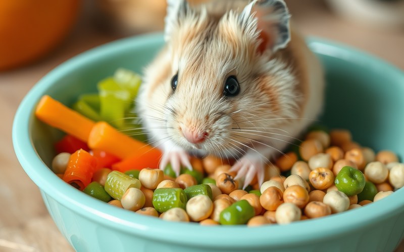 ハムスターの食事