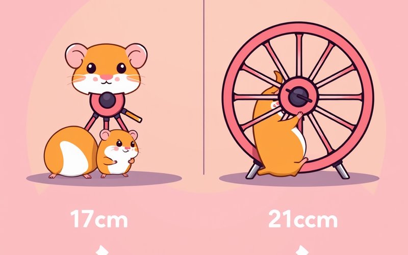 回し車17cmvs21cm：ハムスターのサイズ別おすすめはどちら？